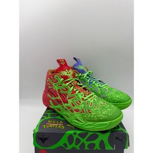 Puma MB.04 TMNT R&D LaMelo Ball Ninja Turtles Green Red Purple 312055-01 Men 9.5